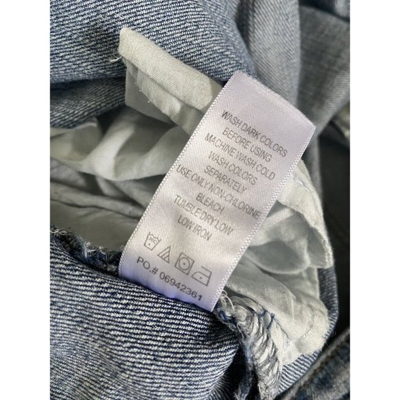 Ellos Womens Plus Size Blue Jeans Size 28‎ Tag 32 Curvy Denim High Rise Straight - Picture 8 of 16